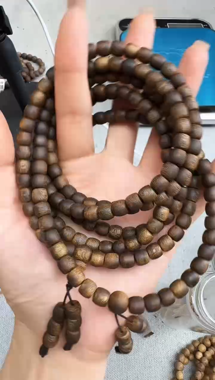沉香手串0721紫棋鼓珠多圈多样性发一