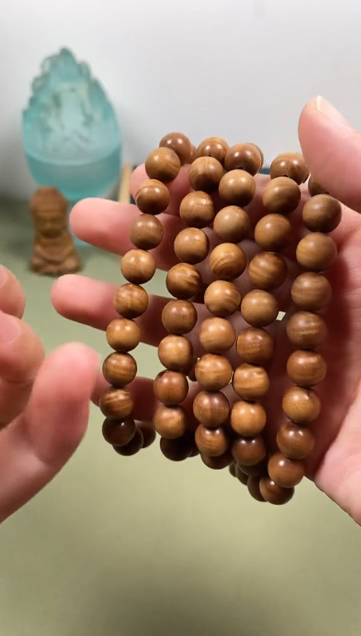 檀香木印度老山檀沉水水波1.0念珠