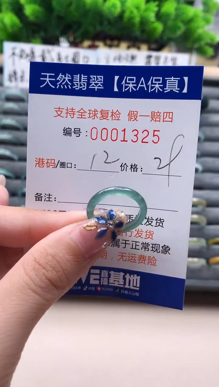 未镶嵌戒指翡翠1325
