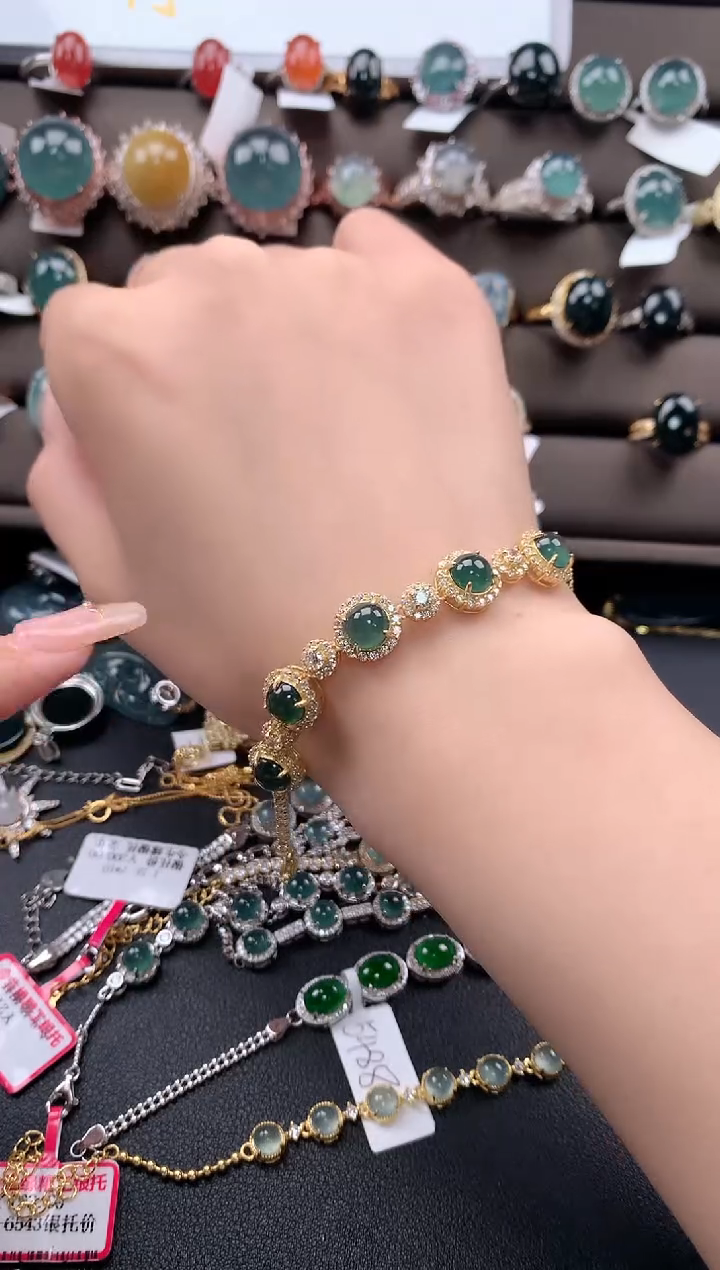 【闪购商品】翡翠戒指银S925镶嵌31231231