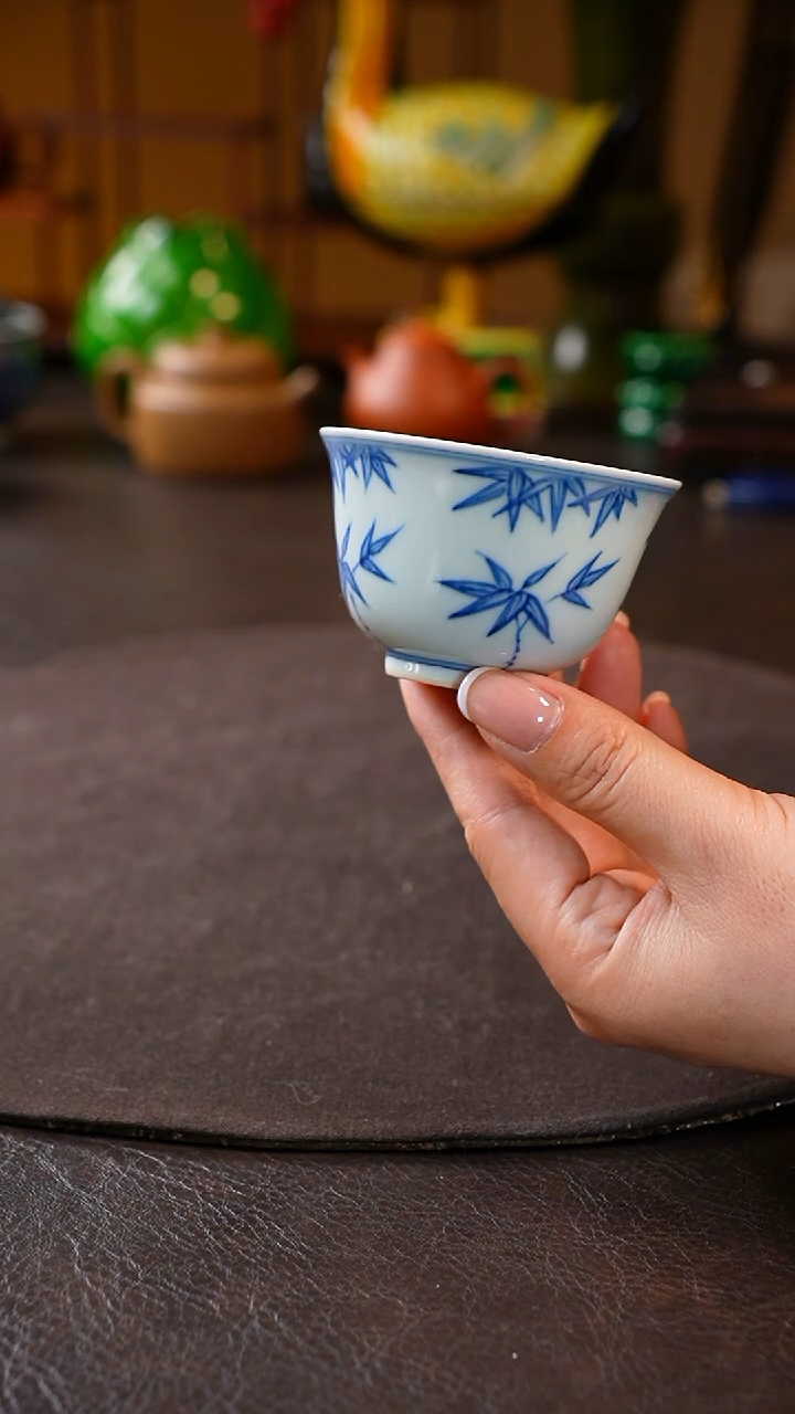 【闪购商品】骆深窑柴窑竹叶小杯