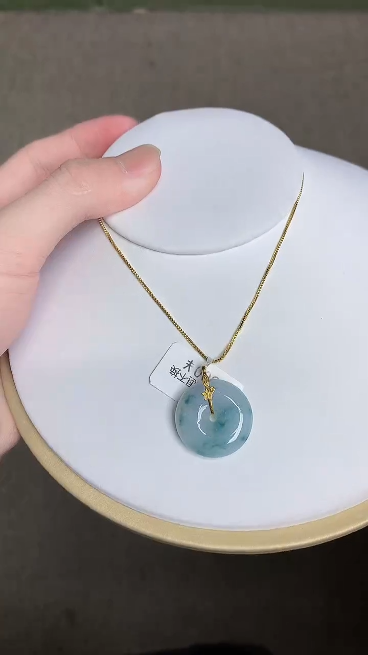 【闪购商品】翡翠颈饰18K金镶嵌33545634