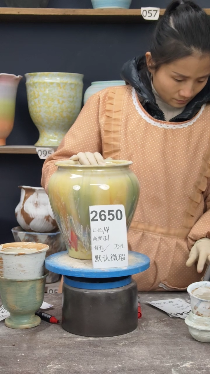 景德镇陶园花盆2650