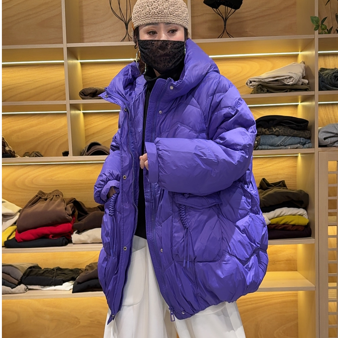 8836冬季欧货新款连帽阔版羽绒服