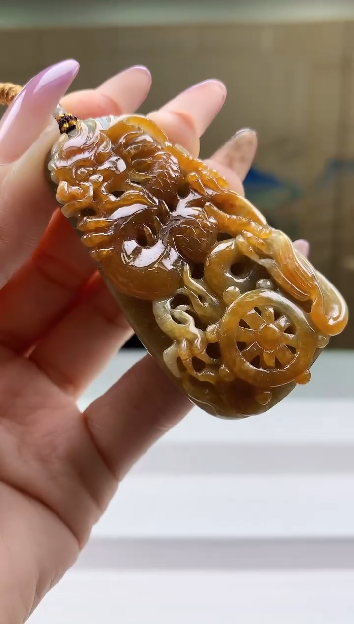 定制翡翠未镶嵌4898ty-毛货挂件105