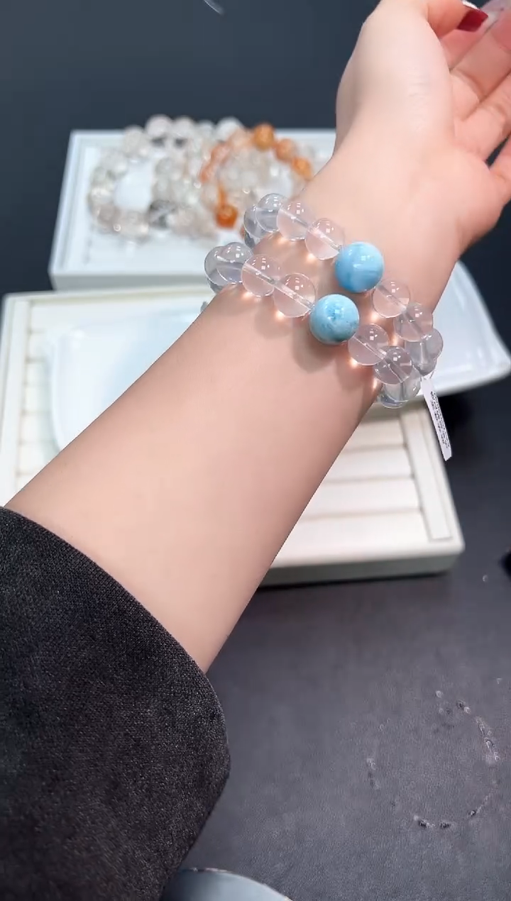 【闪购商品】水晶手串未镶嵌68j多样性发其一/1条默认微瑕