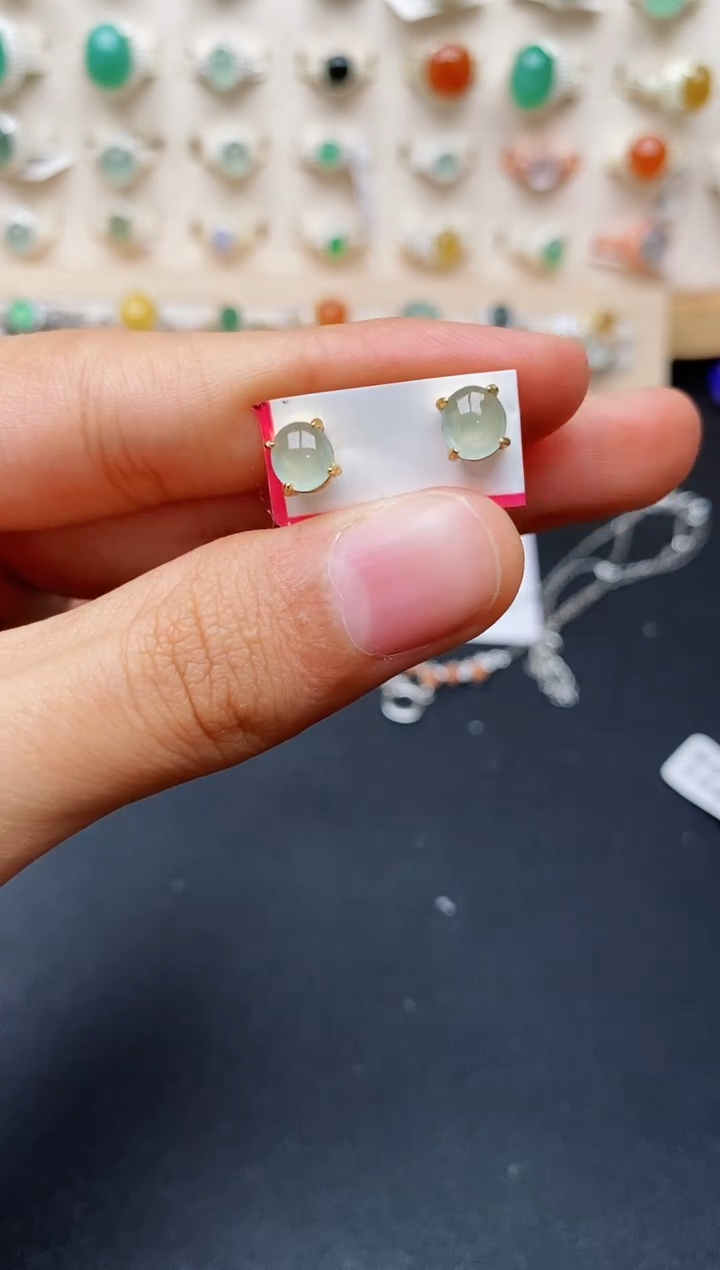 【闪购商品】翡翠戒指银S925镶嵌缅甸翡翠