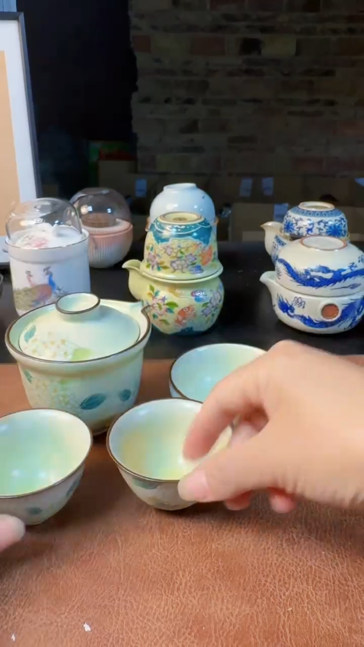 【闪购商品】杯德化白瓷，快客茶具