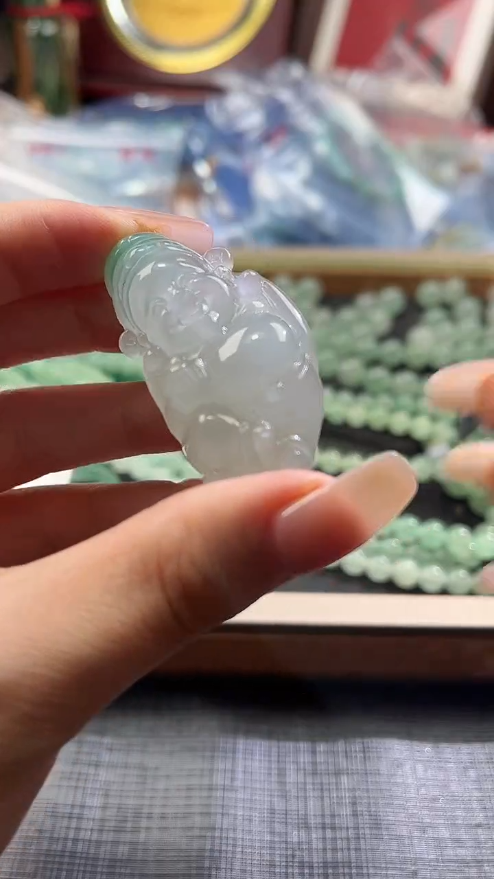 【闪购商品】石英质玉颈饰未镶嵌非洲翠100636510