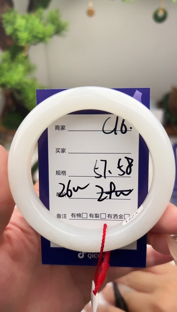 未镶嵌手镯和田玉微色差C16