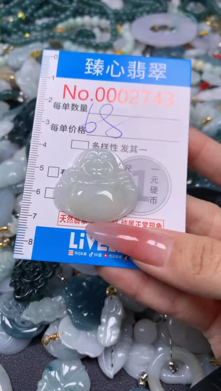 【闪购商品】翡翠颈饰未镶嵌含绳0002743