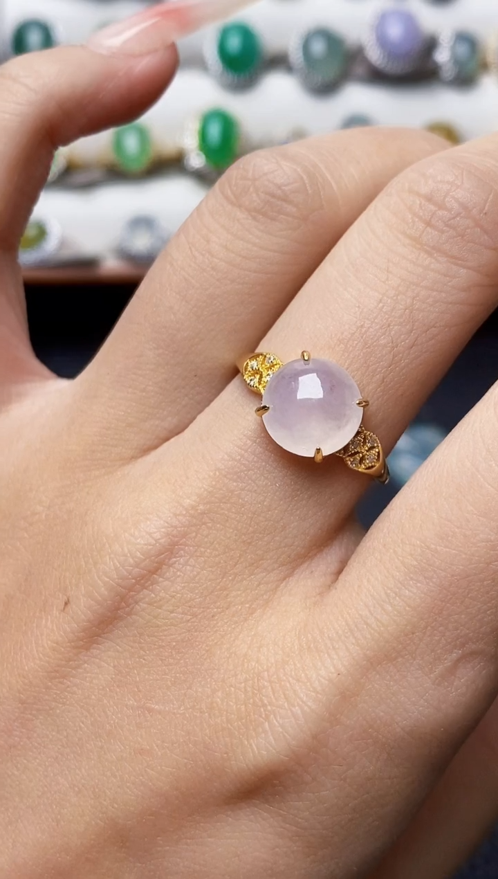 银S925镶嵌戒指翡翠3560