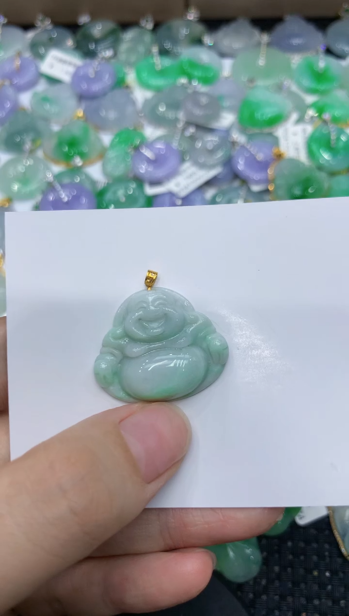 【闪购商品】翡翠颈饰18K金镶嵌1111111111