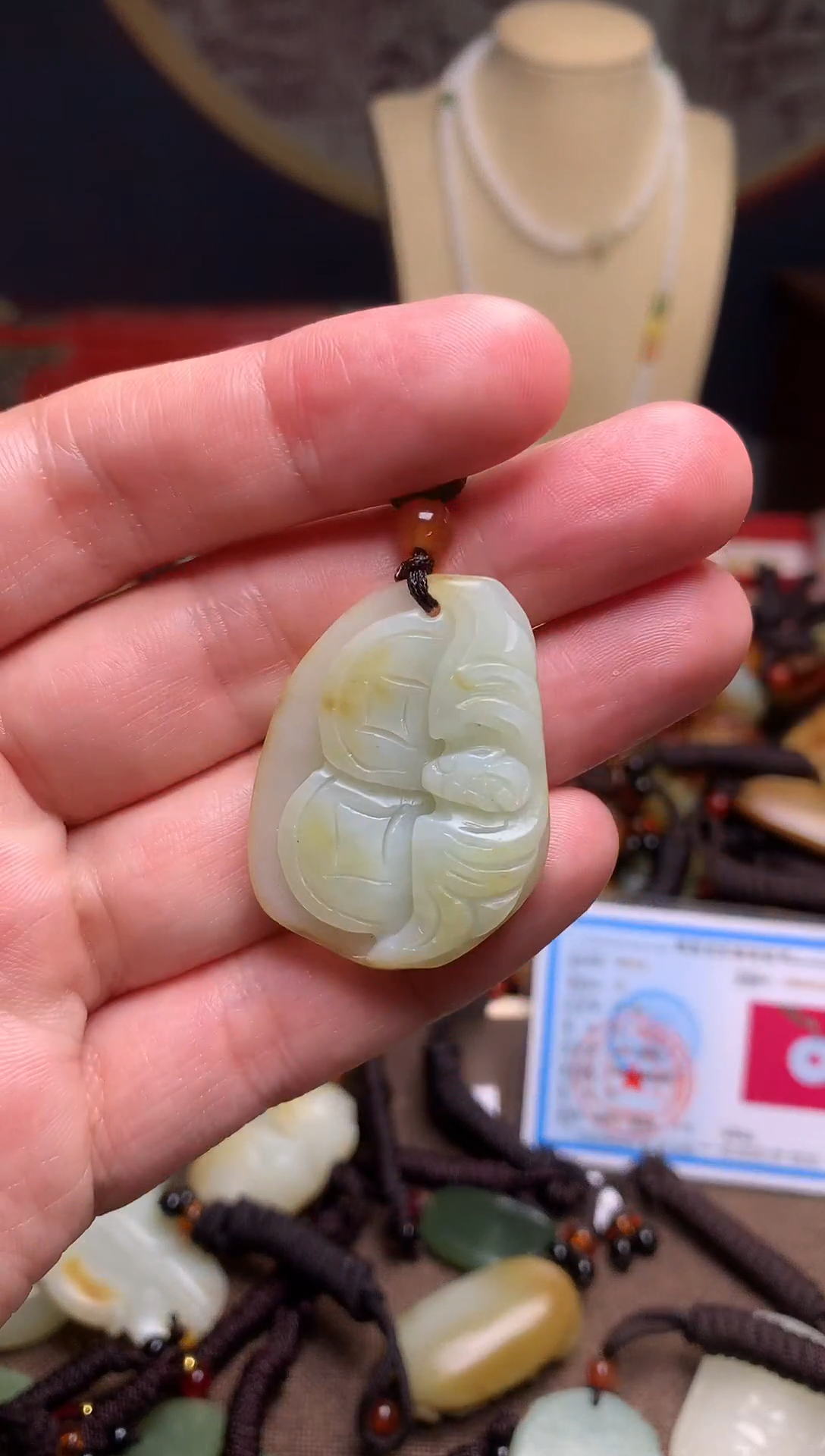 颈饰未镶嵌和田玉新疆料青海料清水和田玉吊坠