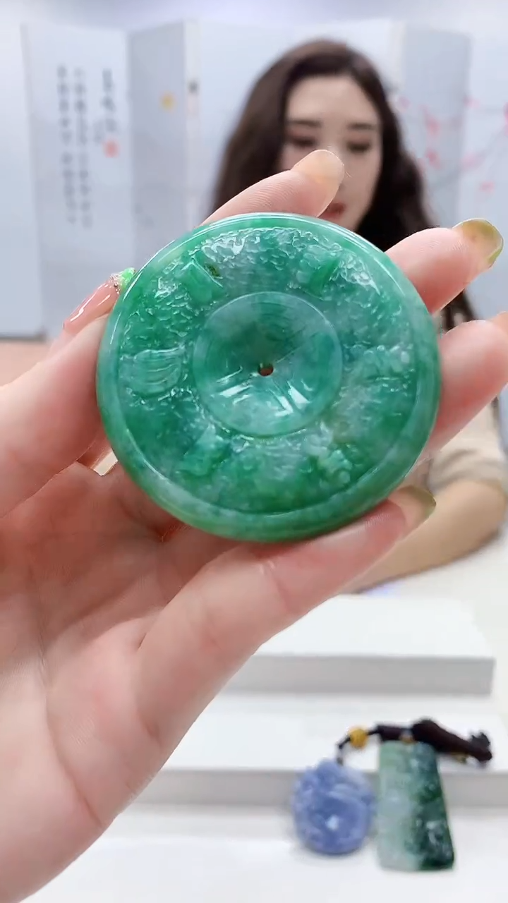 未镶嵌定制翡翠4829ry-毛货挂件