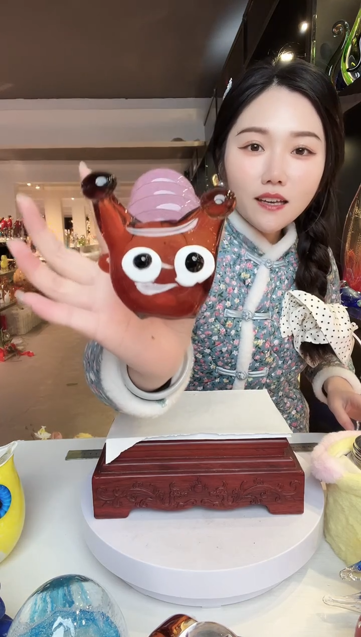 【闪购商品】茶盏琉璃摆件家居摆件