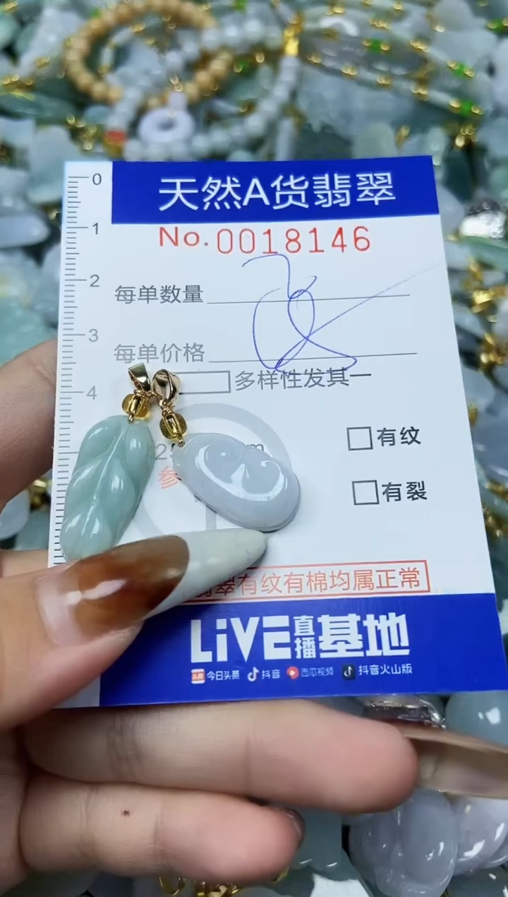 【闪购商品】翡翠颈饰未镶嵌天然A货翡翠