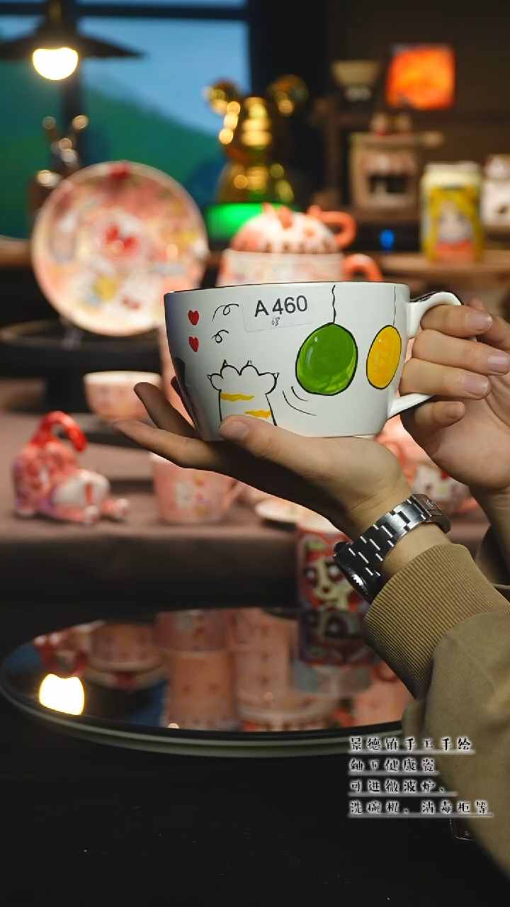 【闪购商品】杯陶瓷景德镇高温釉下彩&A460