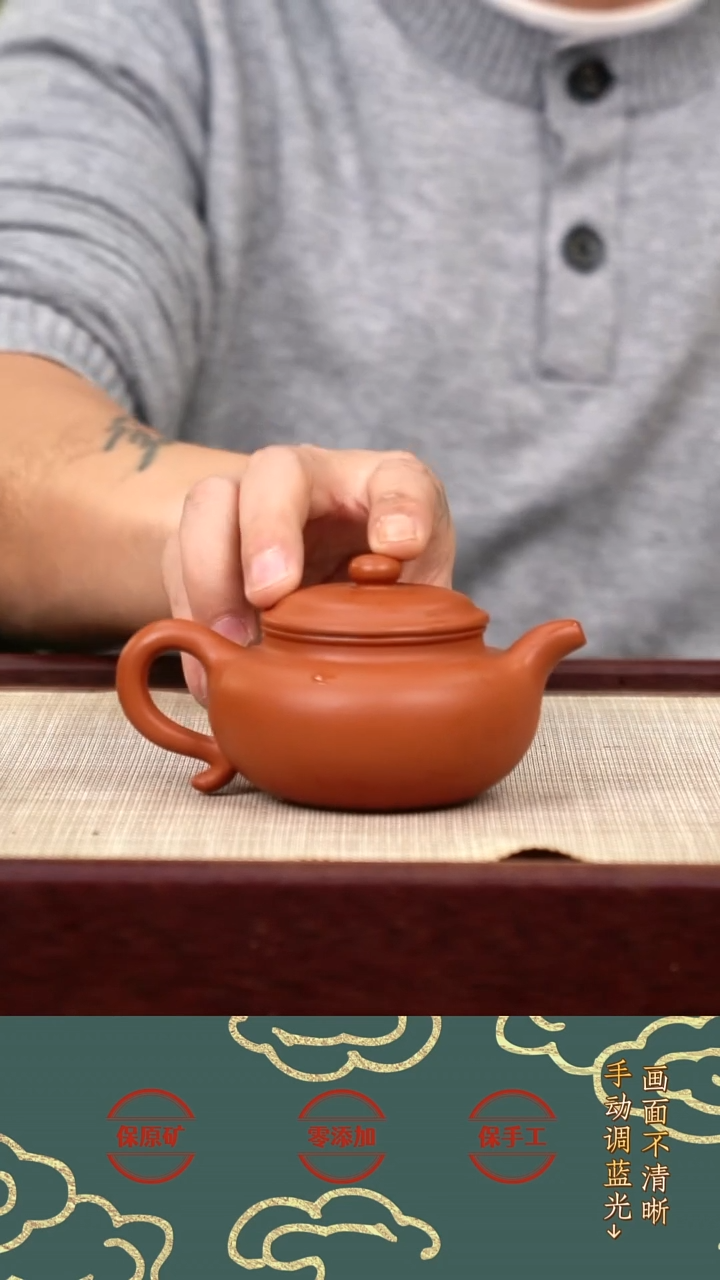 茶壶紫砂wh赵庄紫泥仿古