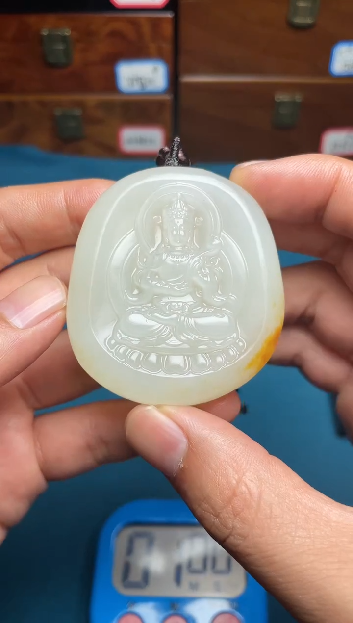 和田玉未镶嵌挂件龙**至和田玉