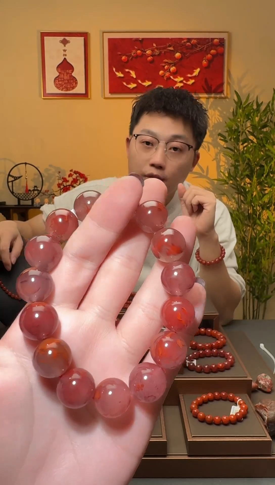 【闪购商品】南红玛瑙手串未镶嵌一条约14mm 多样性发货