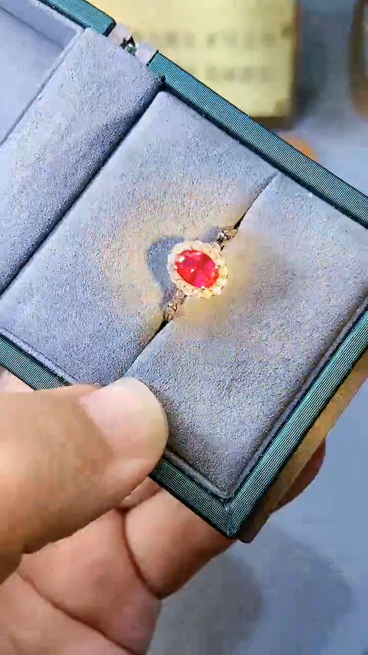 【闪购商品】红宝石戒指银S925镶嵌354