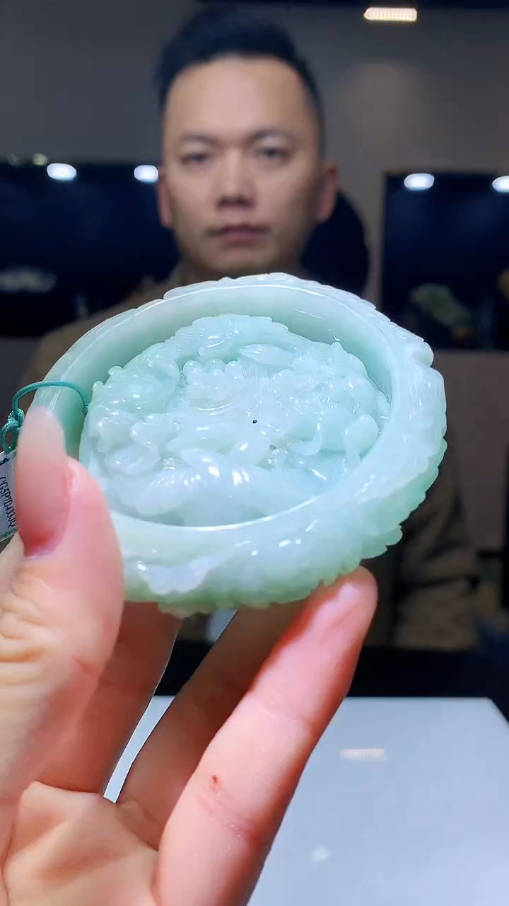 【闪购商品】定制翡翠未镶嵌1030hm-毛货套镯50