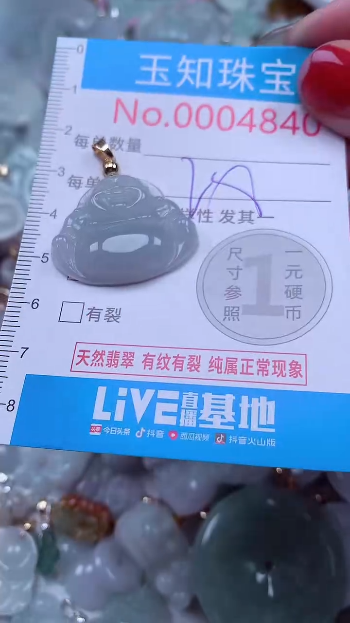 吊坠(不含链)未镶嵌翡翠4840