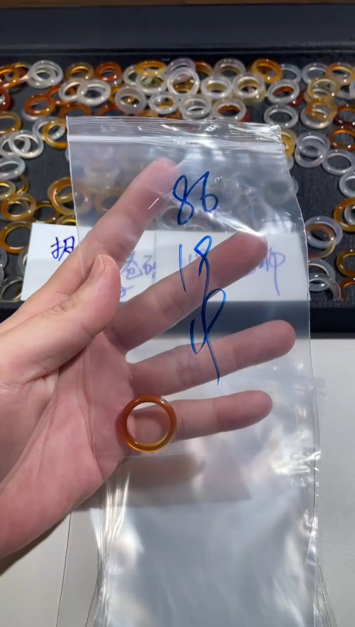 【闪购商品】玛瑙/玉髓戒圈未镶嵌86