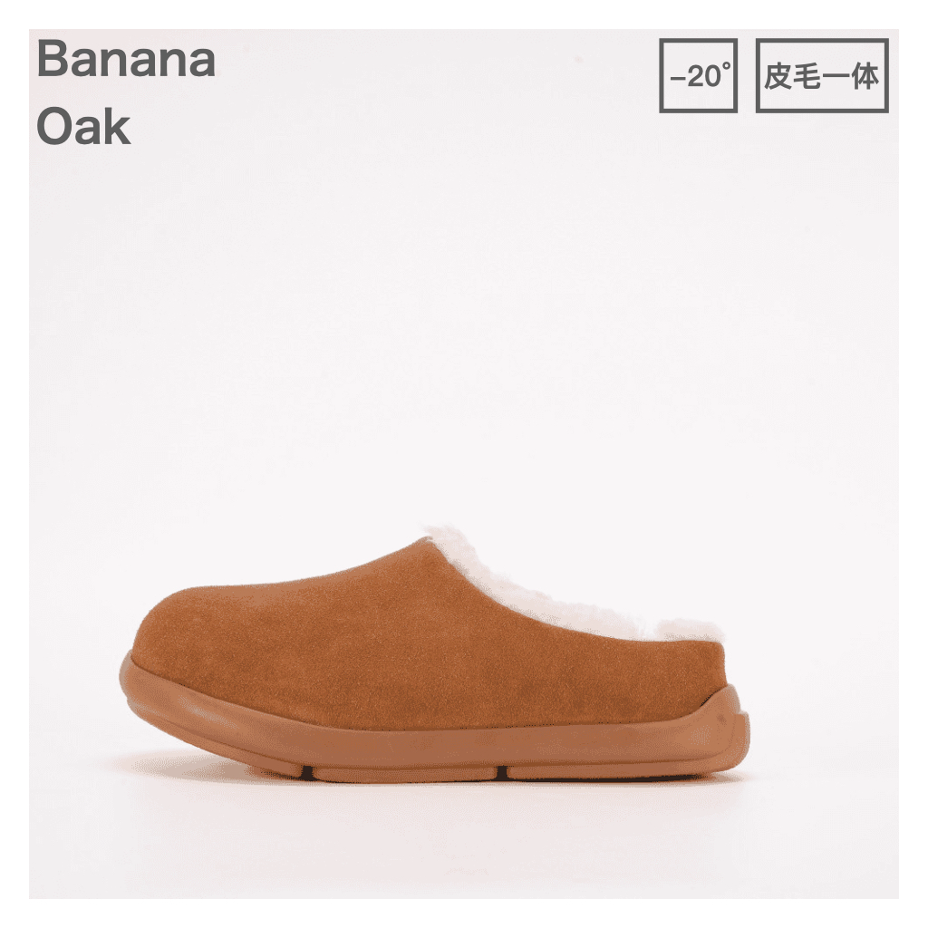 【皮毛一体】半包小土豆博肯鞋穆勒新款真皮拖鞋加绒桑坡雪地靴