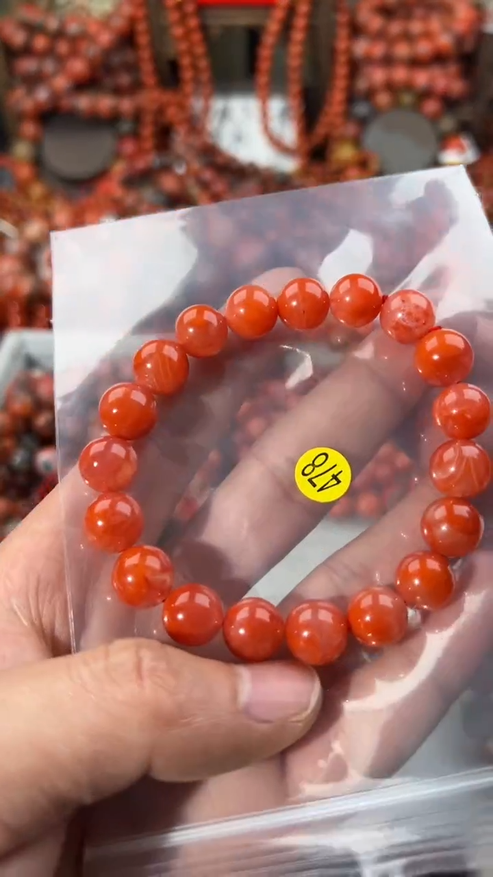 南红玛瑙未镶嵌手串10