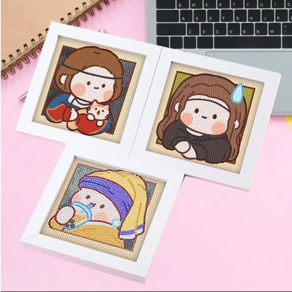 梦幻公主戳戳乐女孩手工益智换装贴纸书玩具