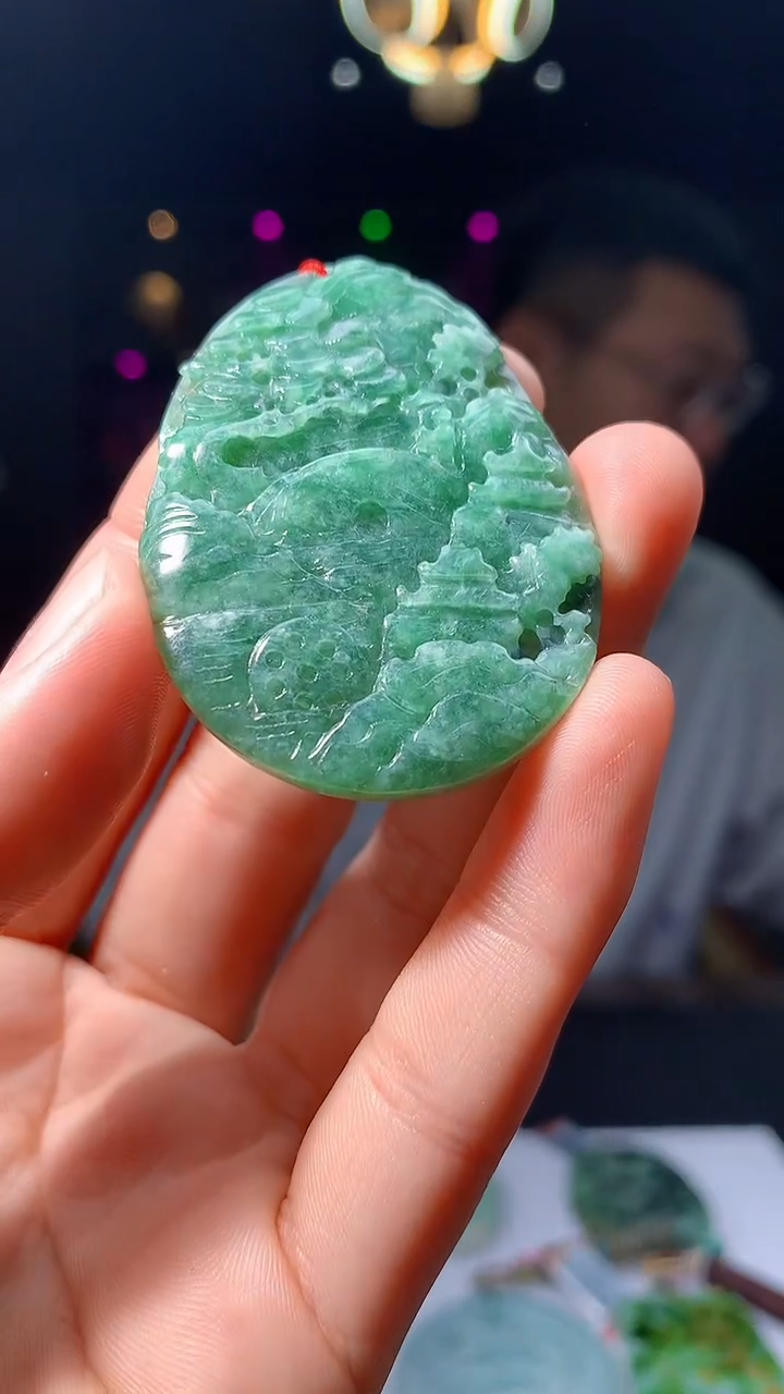 【闪购商品】定制翡翠未镶嵌1015hm-毛货挂件5