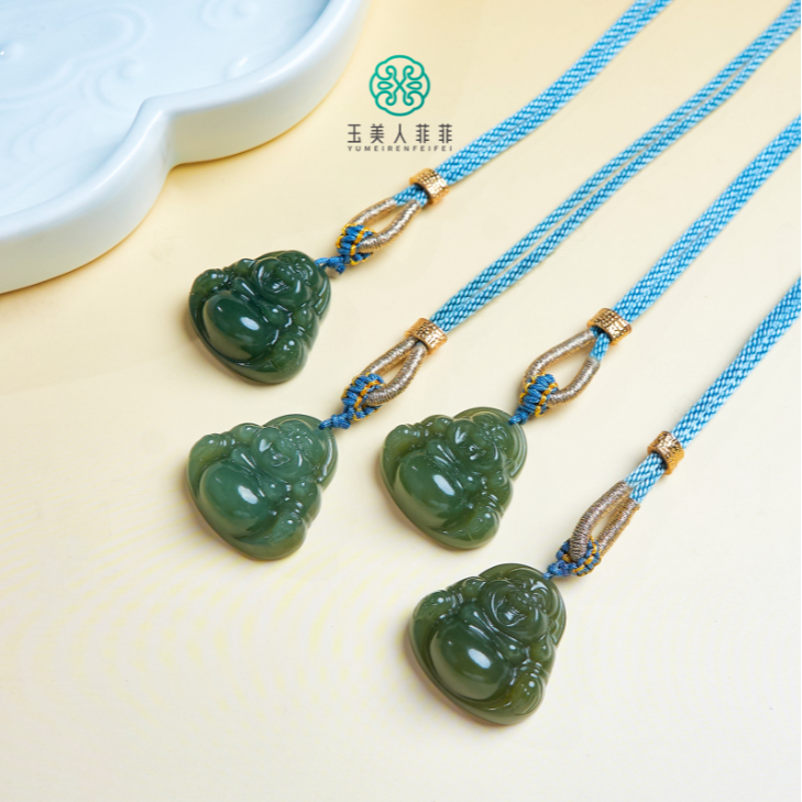 石惑珠宝·和田玉佛吊坠约24mm#-多样性发一