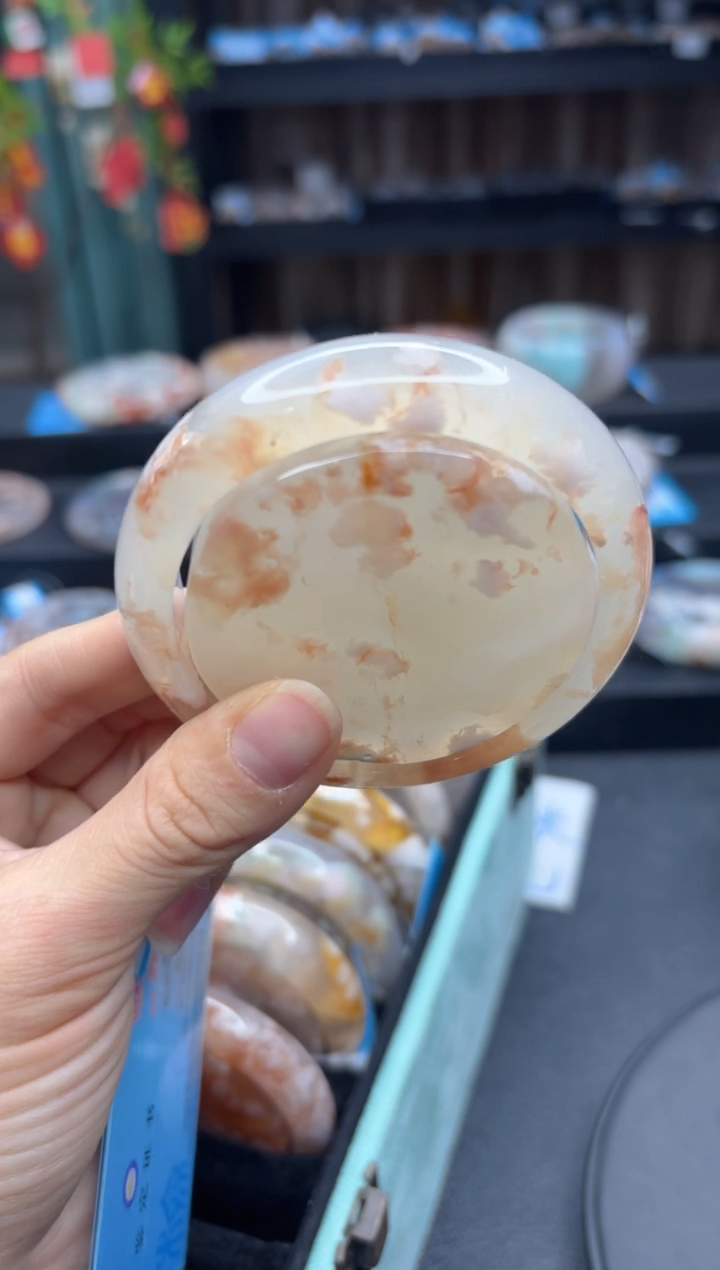 【闪购商品】石英质玉手镯未镶嵌786（57圈贈送鐲心）