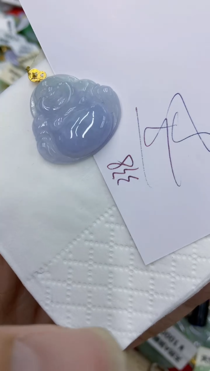 颈饰18K金镶嵌翡翠11111111111