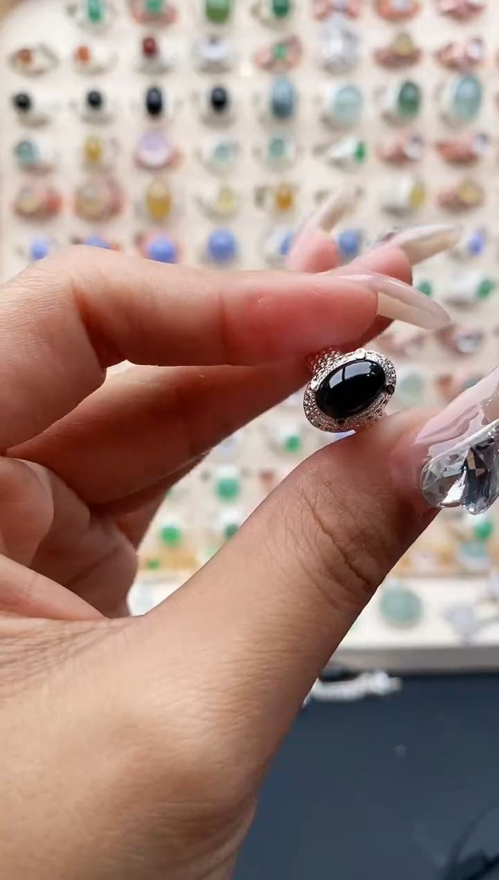 【闪购商品】翡翠戒指未镶嵌缅甸天然A货翡翠444  2+9