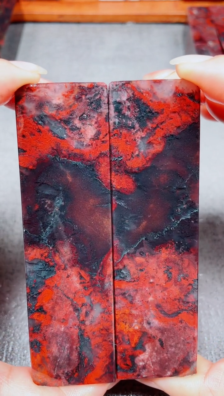 玉桂林鸡血玉素章--13