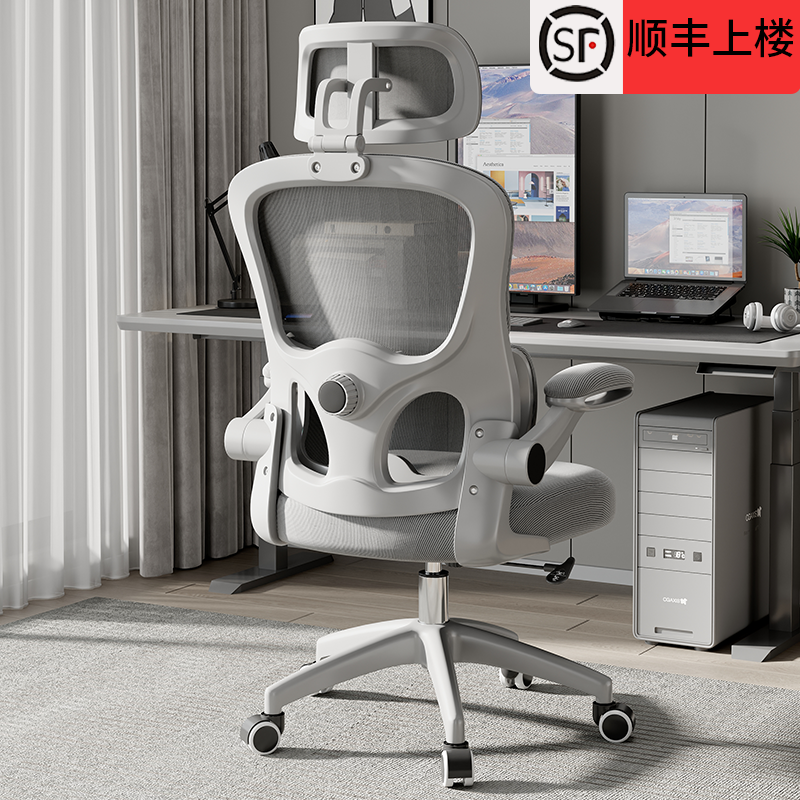 人体工学椅电竞椅护腰护颈电脑椅子家用舒适久坐转椅升降办公座椅