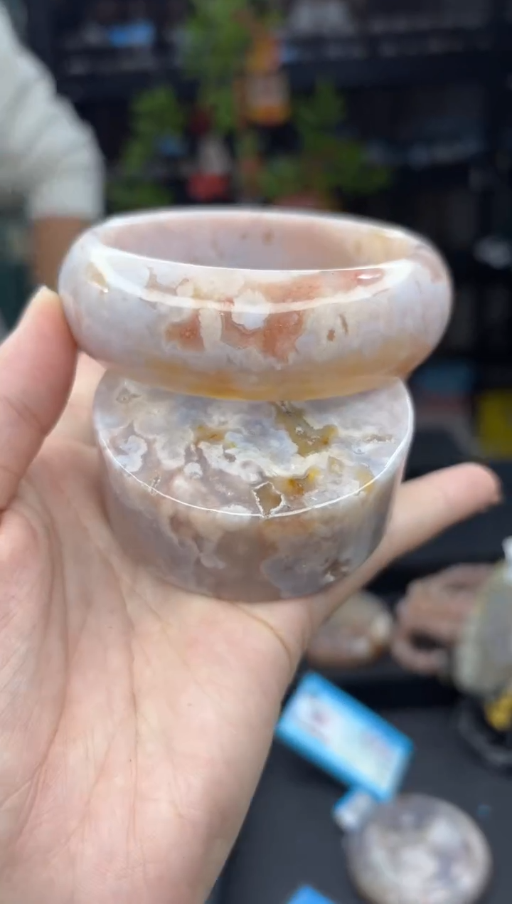 【闪购商品】石英质玉手镯未镶嵌271（64圈赠送镯心）