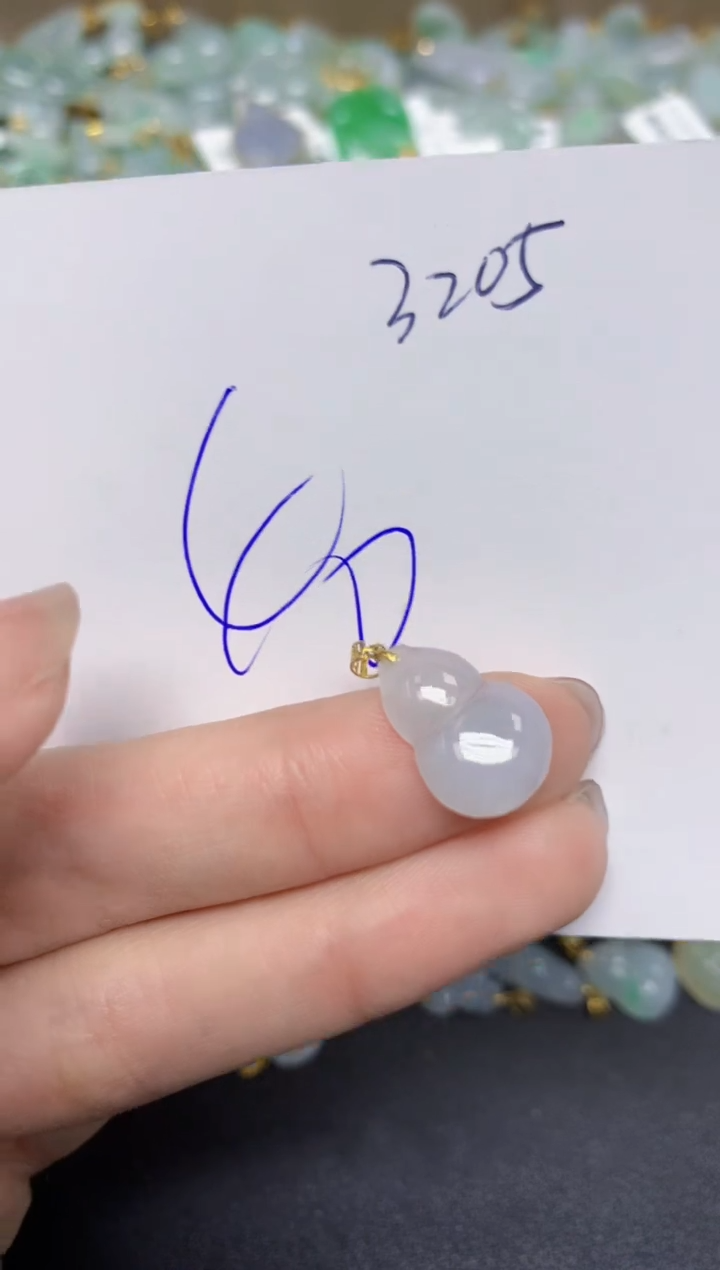 【闪购商品】翡翠颈饰18K金镶嵌 天然翡翠A货