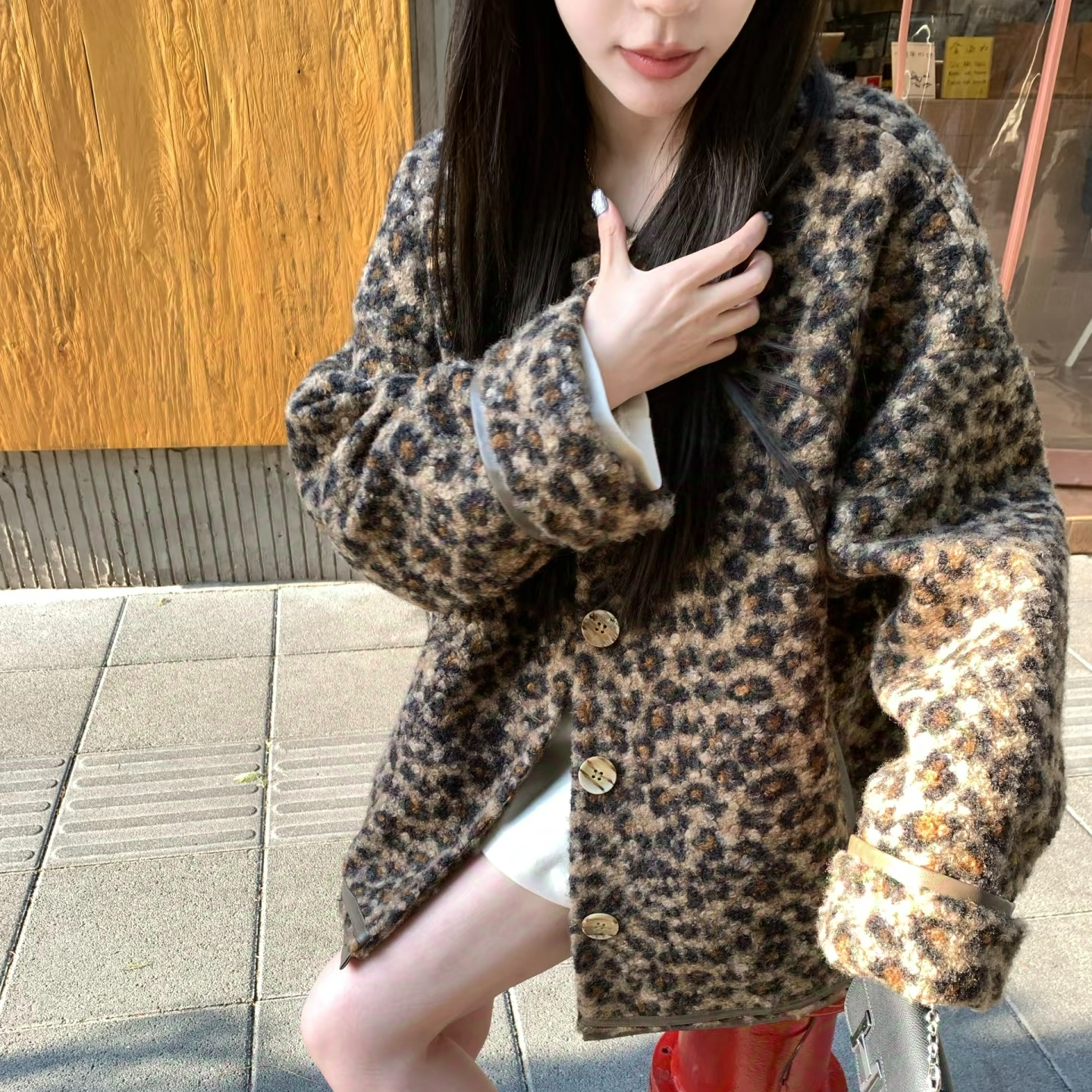 （B01~B50）2025新款毛衣加厚款时尚宽松外套加厚常规款