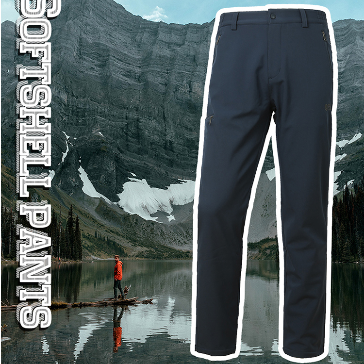 RockCloud/岩云岩云户外休闲加绒加厚防风防泼水M1软壳冲锋裤