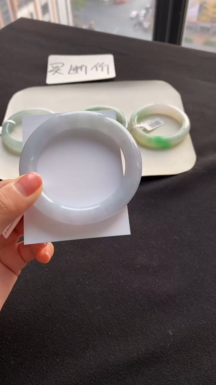 【闪购商品】翡翠手镯（圆镯）未镶嵌57圆条--不退不换