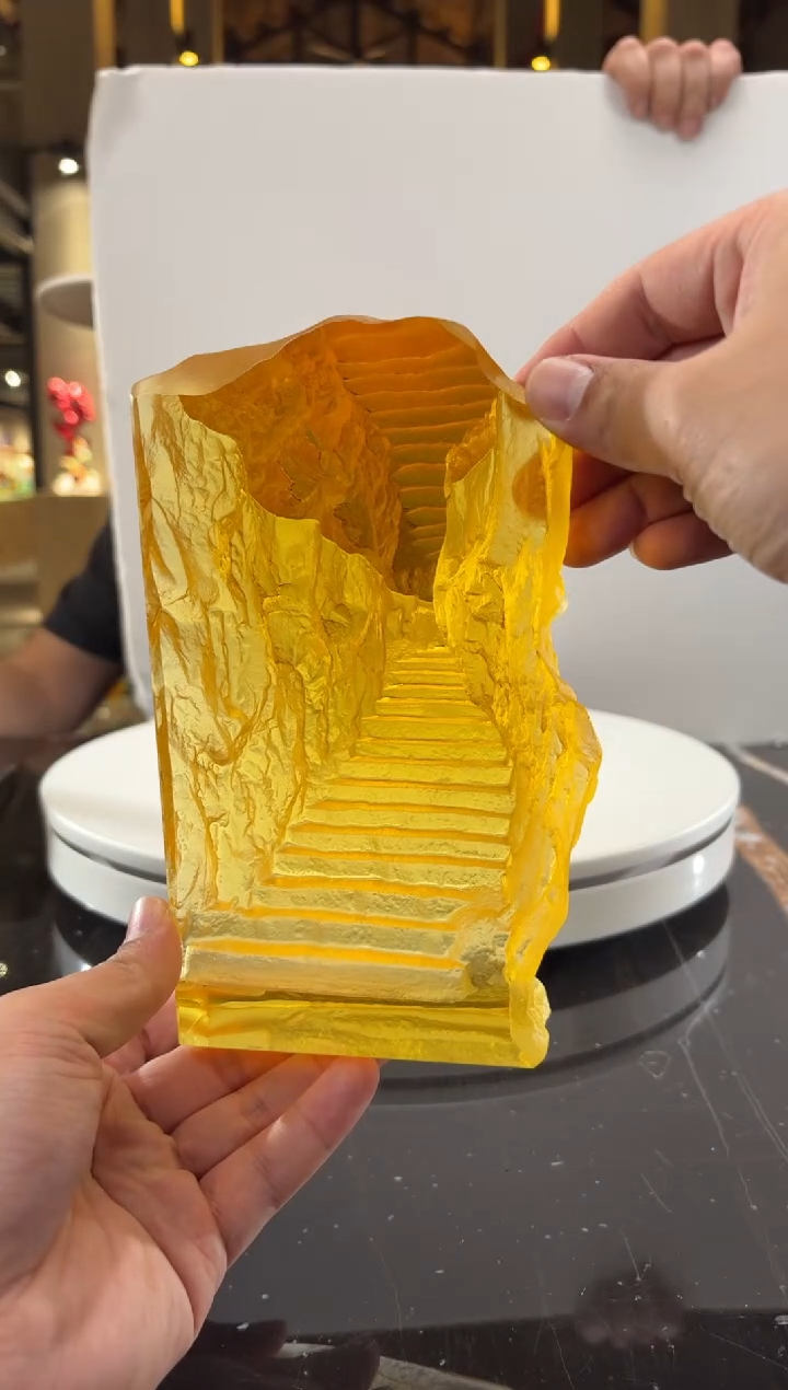 摆件0601039-3金色步步高升摆件