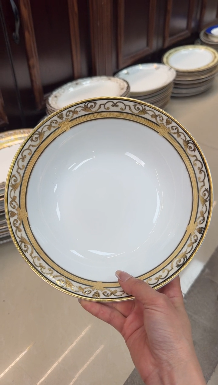 【闪购商品】瓷片9英寸汤碗福利款微瑕