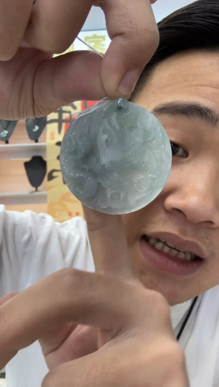 【闪购商品】翡翠颈饰未镶嵌天然翡翠A货孤品一件