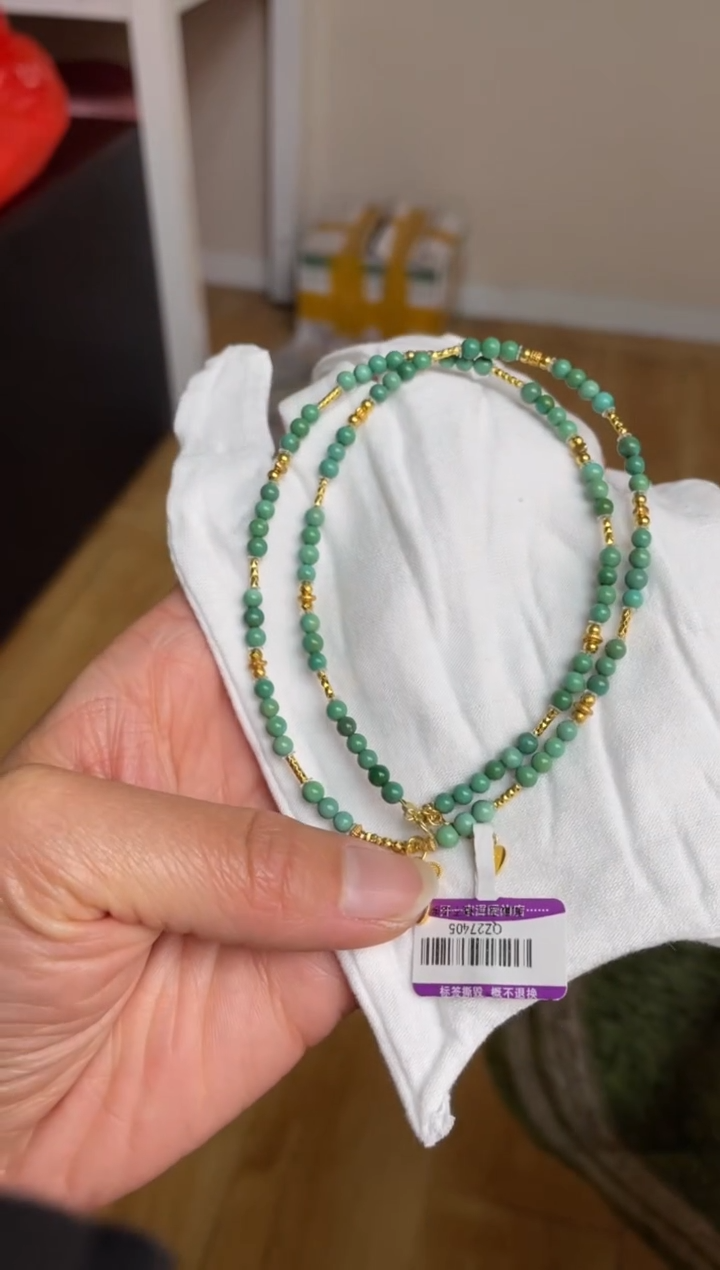 【闪购商品】绿松石项链银S925镶嵌70