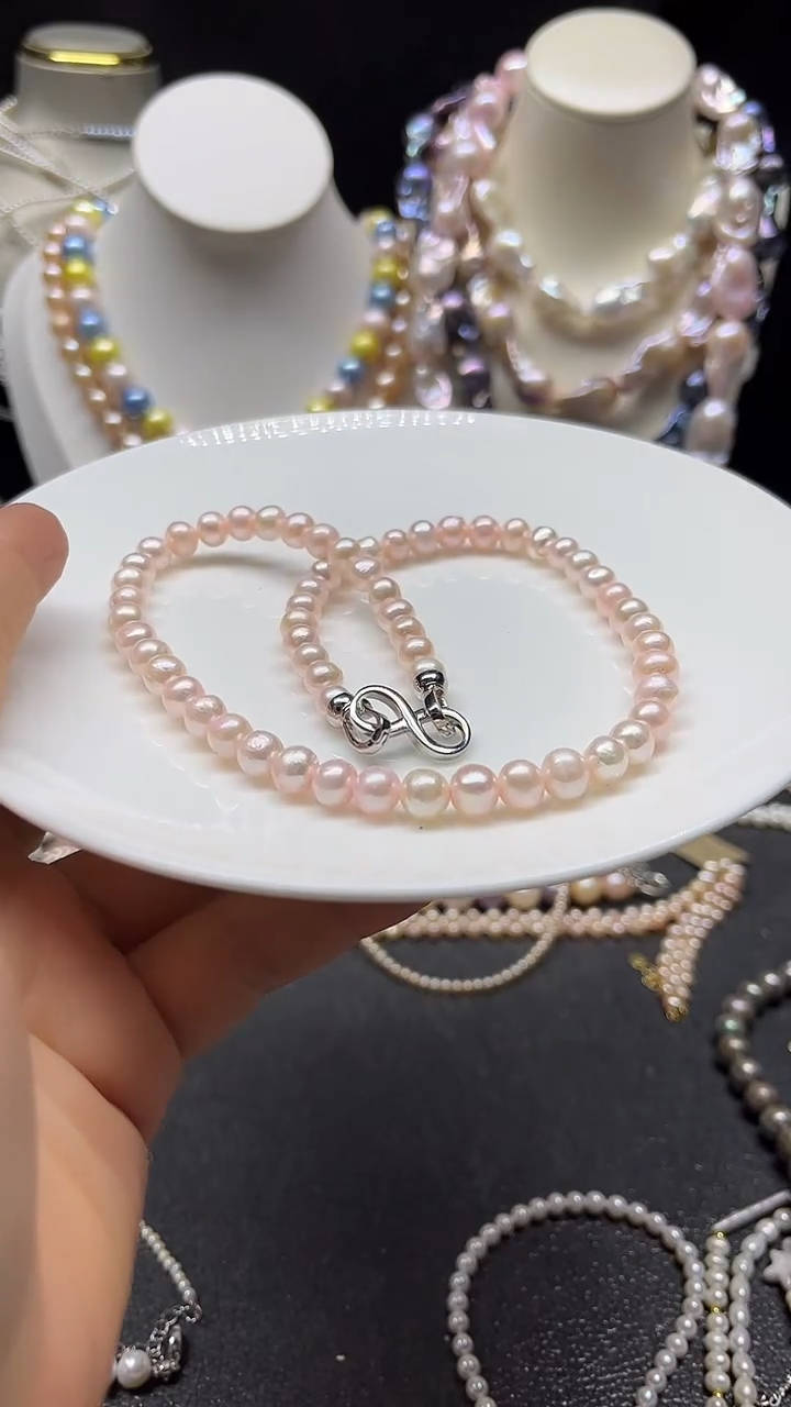 颈饰未镶嵌淡水珍珠多人