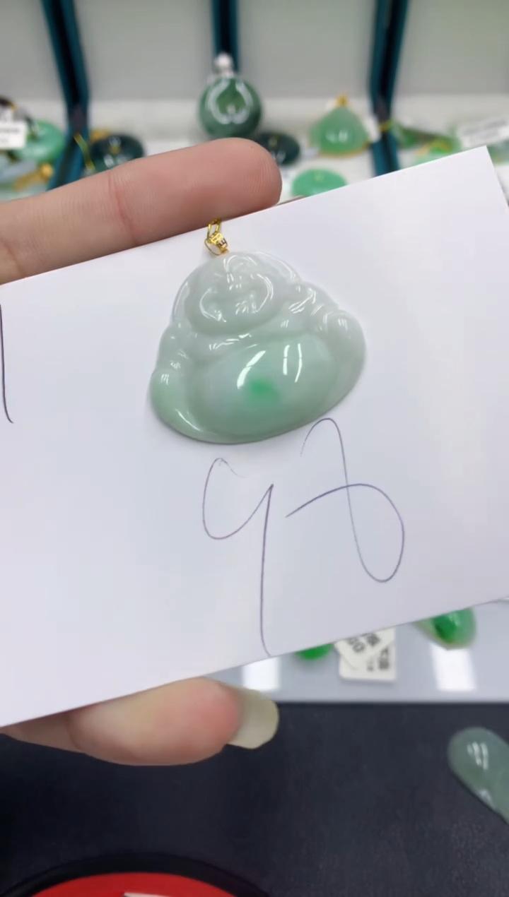 【闪购商品】翡翠颈饰18K金镶嵌翡翠